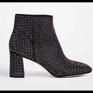 Ann Taylor studded block heel bootie Women Size 8